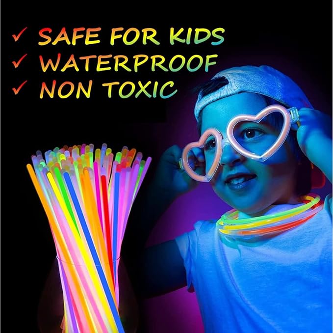 Glowing  Costume Set (136 Pieces)