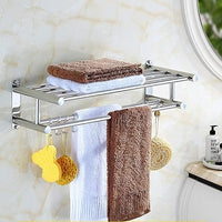Towel Storage Wall Mounted Foldable Towel Holder