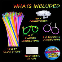 Glowing  Costume Set (136 Pieces)