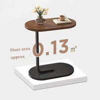 C-Shape Metal Base Coffee Table