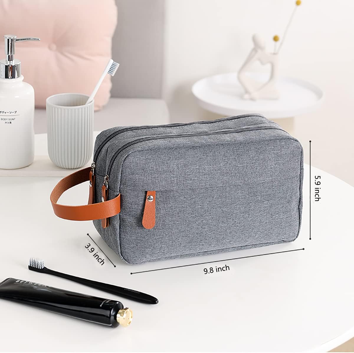 Dual Pocket Travel Toiletry Bag