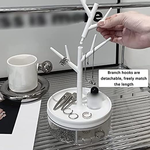 Branch Jewelry Rack with Rotatable Base