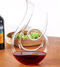 Crystal High-Grade Swan Spiral Wine