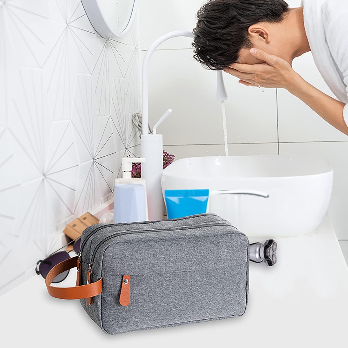 Dual Pocket Travel Toiletry Bag