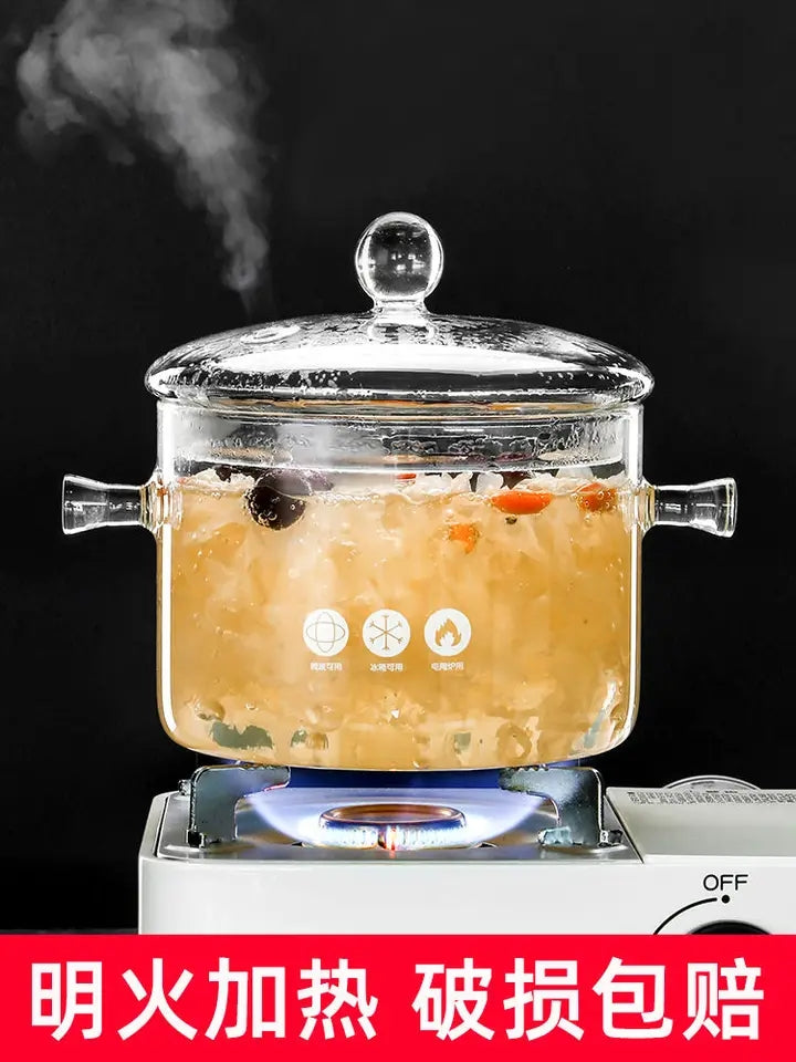 Glass Cooking Pot