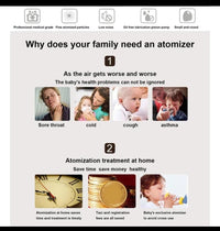 Portable Nebulizer, Handheld Travel Steam Compressor, Handheld Airway Inhale Humidifier Nebulizer, Mesh Atomizer Mini Nebulizer, Medical Asthma Inhaler Atomizer, Cool Mist Inhaler for Adults & Kids, Low Noise Inhaler Nebulizer with Mouthpiece And Mask