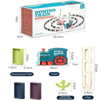 Electric Domino Train Set Automatic Laying Dominoes Brick Blocks