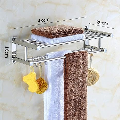 Towel Storage Wall Mounted Foldable Towel Holder