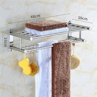 Towel Storage Wall Mounted Foldable Towel Holder
