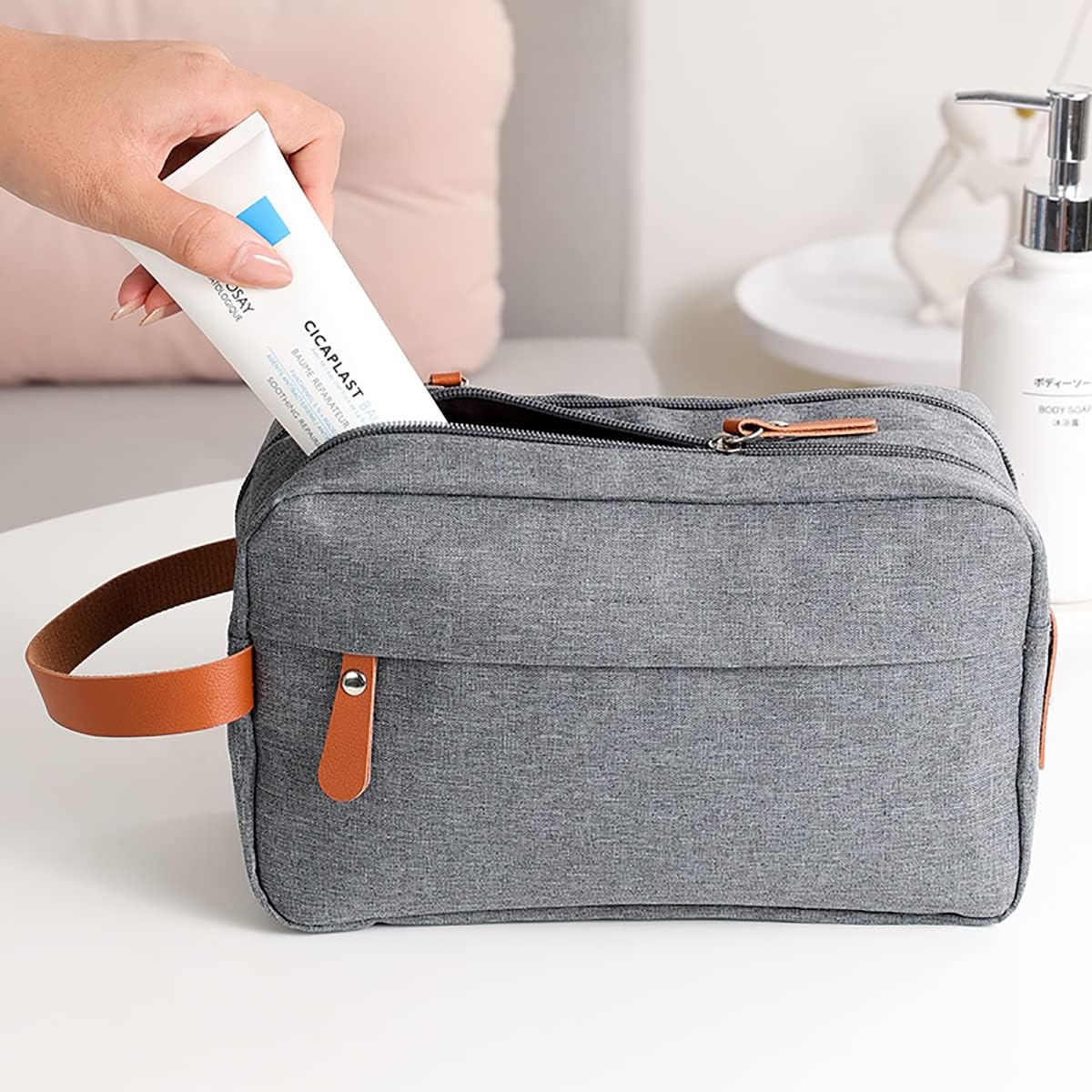 Dual Pocket Travel Toiletry Bag