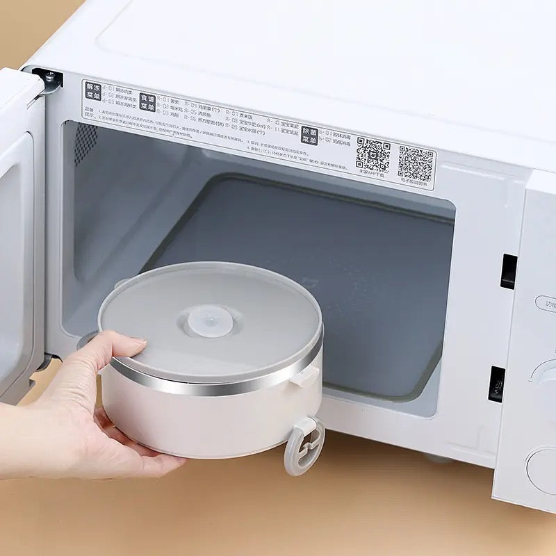 Warm Lunch Box With Bag, Multilayer Stainless Steel.