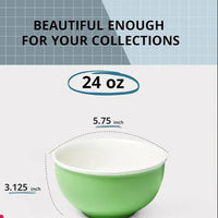 Colorful Ceramic Cereal Bowls – Set of 6