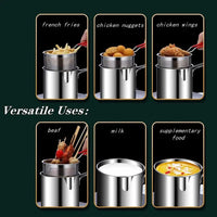 Kitchen Deep Frying Pot, Stainless Steel