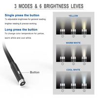 Neck Reading Light, Dual Flash Neck Lamp, Rechargeable Neck Light, 3 Modes Hug Reading Lamp, Portable Book Lamp, Novelty Flashlight, Book Lamp Night Light, Neck Led Light