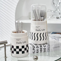 Daily Life Printed Cutlery Holder
