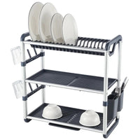 BINCA 3 TIER ALUMINIUM DISH RACK