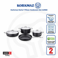 Korkmaz Doria 7-Piece Non Stick Cookware Set