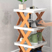 6 layer Simple Shoe Rack  Plastic Simple Shelf