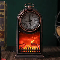 LED CLOCK TOWER FIREPLACE LANTERN