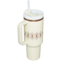 Deco Collection Quencher H2.0 FlowState™ Tumbler | 40 OZ - Cream Gloss Deco