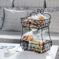 Regular Metal Fruit Basket, (2 Tier)