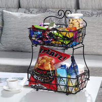 Regular Metal Fruit Basket, (2 Tier)
