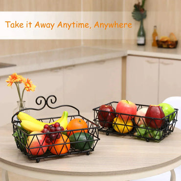 Regular Metal Fruit Basket, (2 Tier)