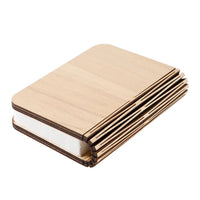 LED Wooden Book Lamp, 3D Folding Wooden Book Lamp, Multicolor Colors Folding Night Light, USB Recharge Wooden Book Light Decor, Book Light for Bedroom