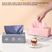 PACK OF 20 REUSABLE RAGS TISSUE BOX
