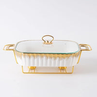 Ceramics Chafing Dish Buffet Set