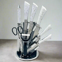 Premium Knife Set with Acrylic Rotate Stand – HaulJunction