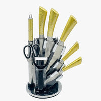 Premium Knife Set with Acrylic Rotate Stand – HaulJunction