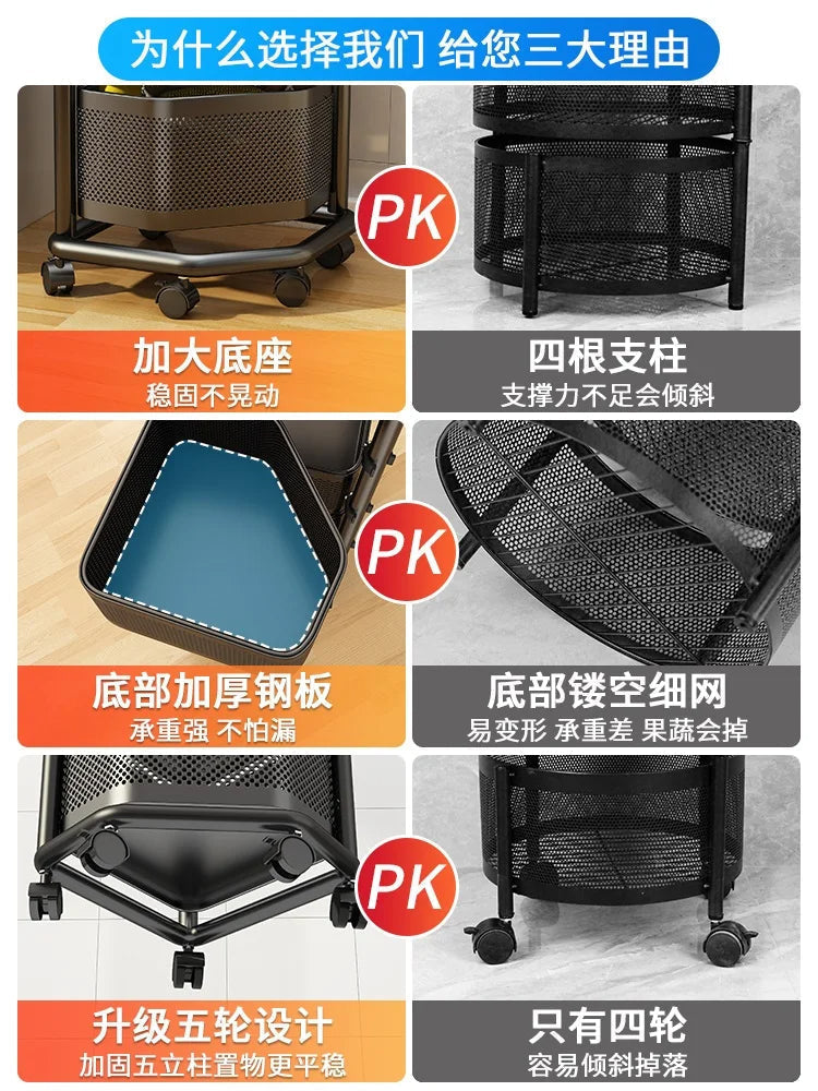 Kitchen Triangle Storage Rack