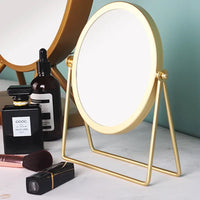 Nordic Brass Gold Metal Makeup Mirror