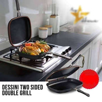 Dessini Non Stick Double Sided Grill Pan – 36cm & 32cm