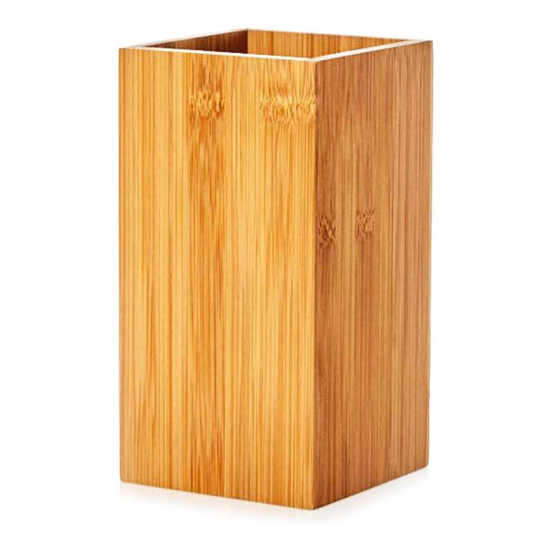 Wooden Spoon Holder – Bamboo Utensil Stand – Eco-Friendly and Multi-Use Storage – HaulJunction