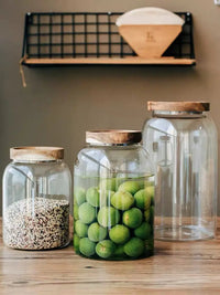 3000ml Glass Jar with Airtight Bamboo Lid