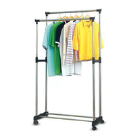 Double-Pole Clothes Rack