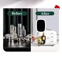 Modern Makeup Organizer Box With Led Mirror, Desktop Cosmetic Storage Box, Cosmetics Storage Display Rack with Drawer, Waterproof Dustproof Makeup Storage Box with Mirror, Makeup Skin Care Box with LED Lighted Mirror for Bathroom Dresser and Vanity