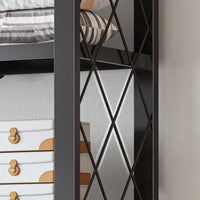 3 Layer Foldable Mobile Wheels Storage Cart, Large Iron Multifunctional Living Room Rack, Multilayer Bookshelf Display Kitchen Storage Rack, Metal Shelving Units Storage Racks with Lockable Wheels, Kitchen Home Space Saving Organizer