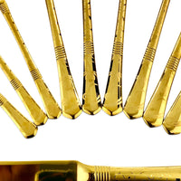 Premium Golden Cutlery Set (Set of 24)
