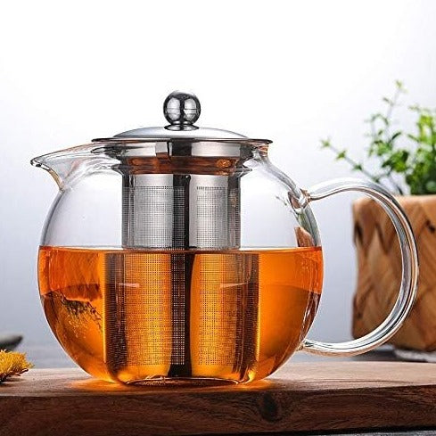 Heat Resistant Glass Teapot with Removable Infuser