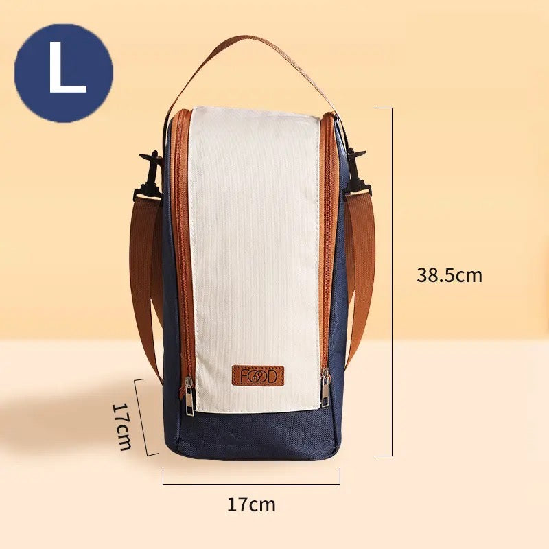 Warm Lunch Box With Bag, Multilayer Stainless Steel.