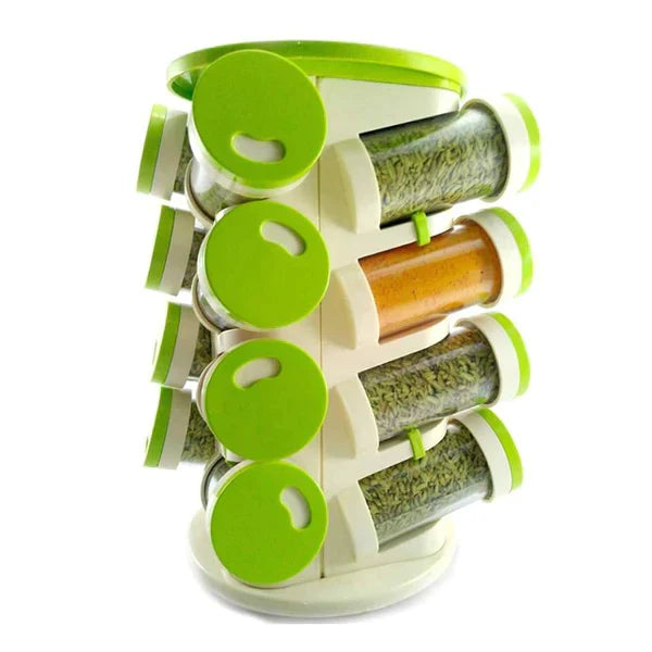 16pcs Rotating Spice Rack