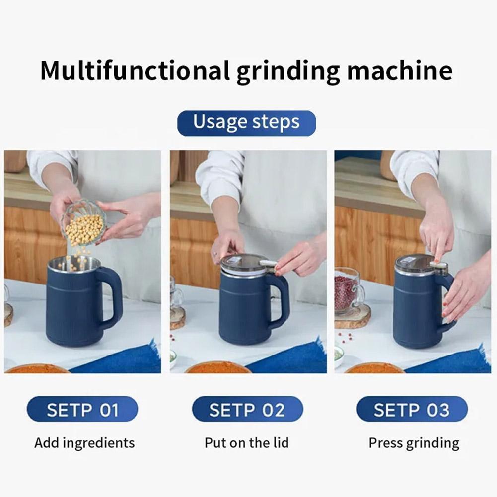 Dry Chilli Grinder, Household Powder Grinding Machine, Electric Grain Crushing Mill, Multifunctional Ultra Fine Grinder, Kitchen Cereal Nuts Beans Spices Flour Powder Polishing Device, Portable Grain Dry Mill Food Bean Grinder