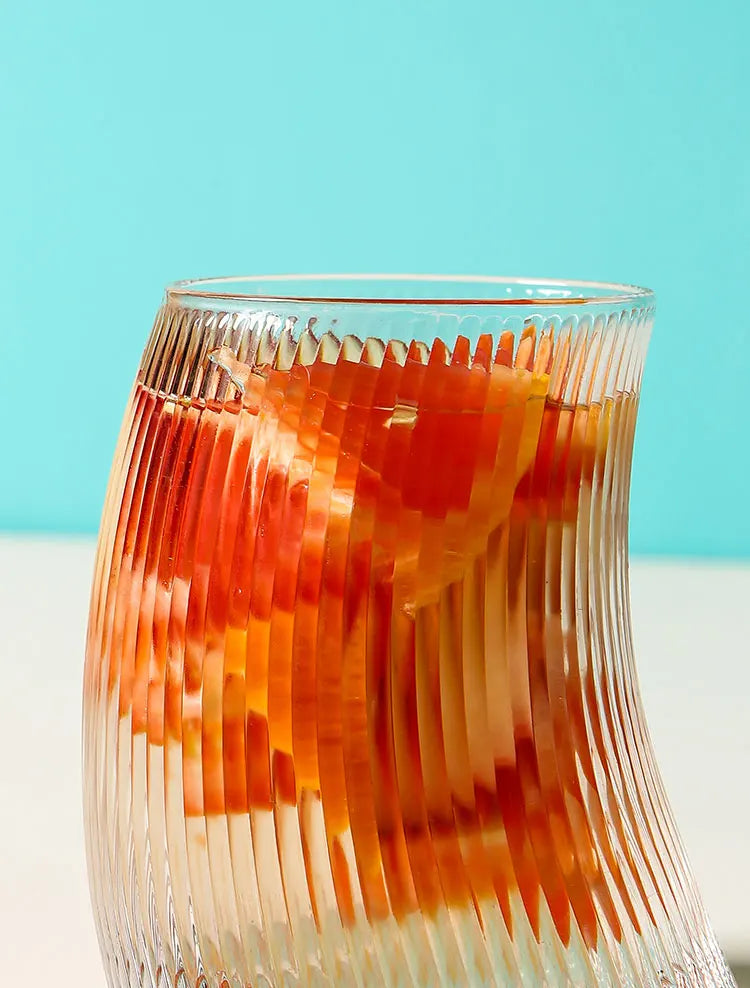 Premium Crystal Cocktail Curve Glass (6 Pcs Set)