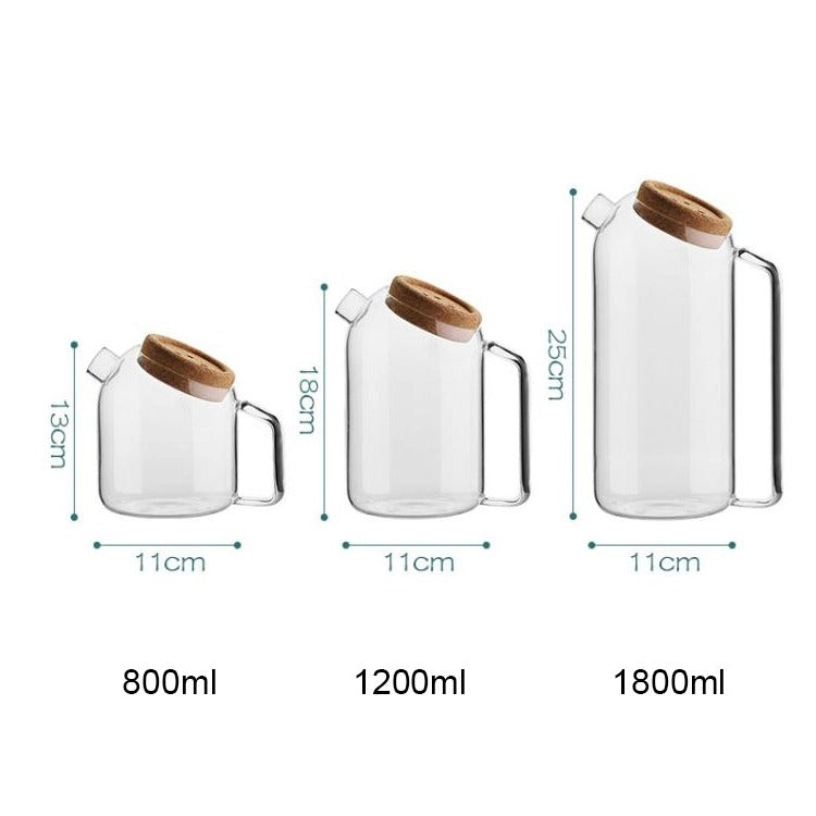 Borosilicate Glass Water Filter Jug