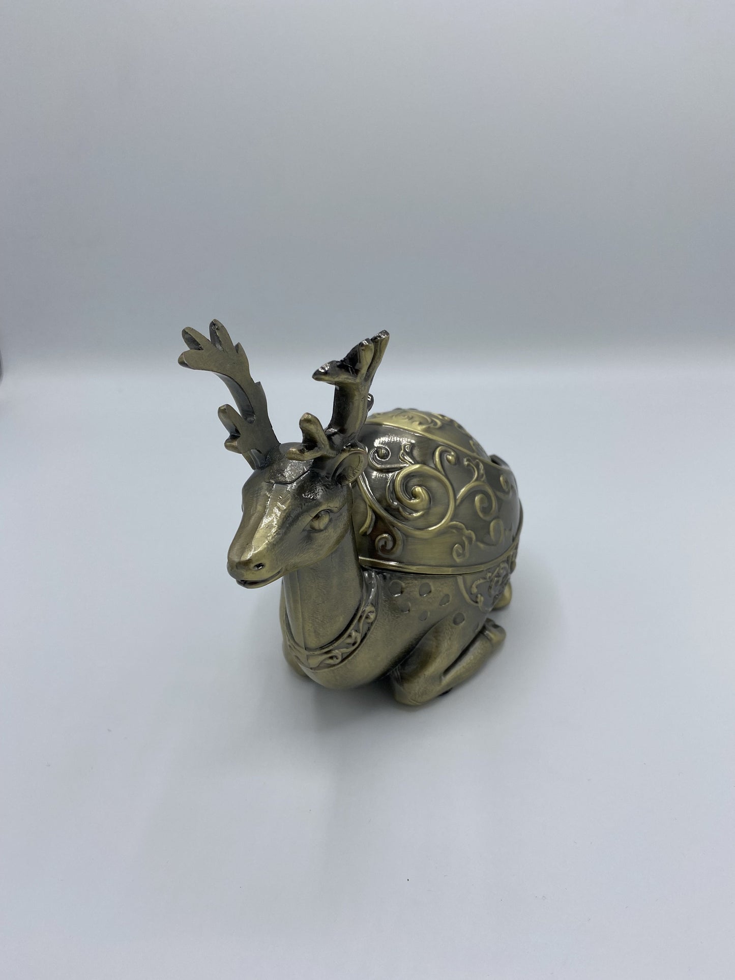 Metallic Deer Ornament Tray