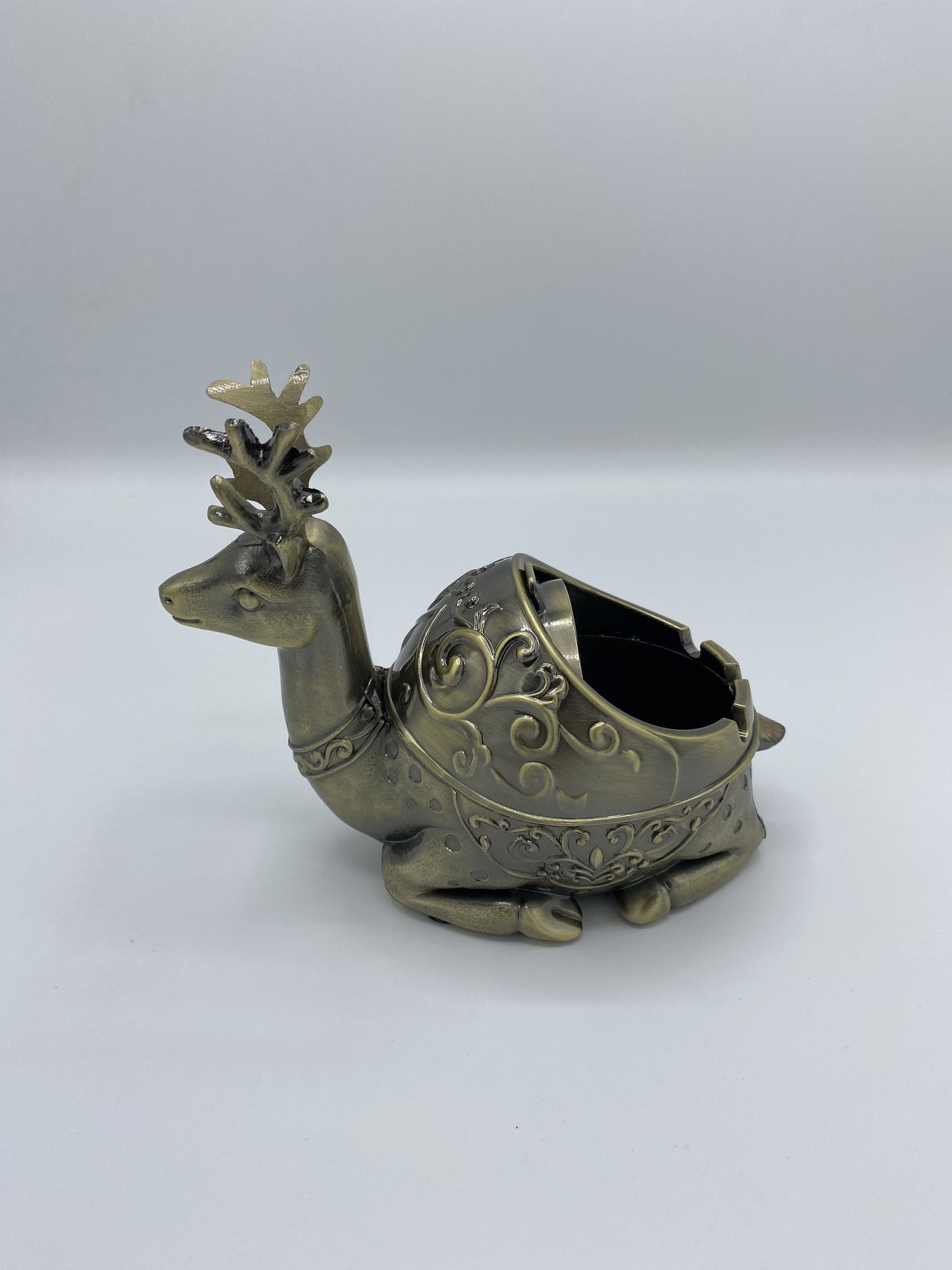 Metallic Deer Ornament Tray