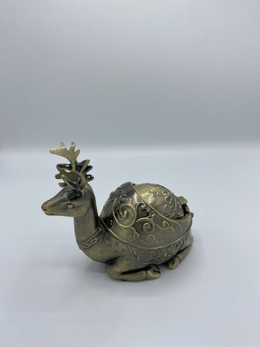 Metallic Deer Ornament Tray